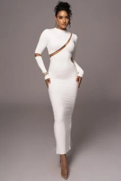 Ivory Show Stopper High Neck Dress 17 Ivory Show Stopper High Neck Dress -Jluxlabel Dress Shop PRODUCT JUL262023 AUGDROP12 90