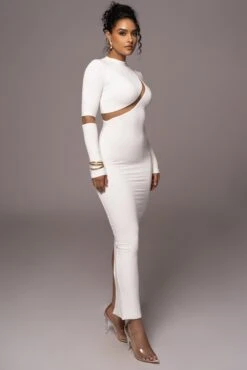 Ivory Show Stopper High Neck Dress 23 Ivory Show Stopper High Neck Dress -Jluxlabel Dress Shop PRODUCT JUL262023 AUGDROP12 91