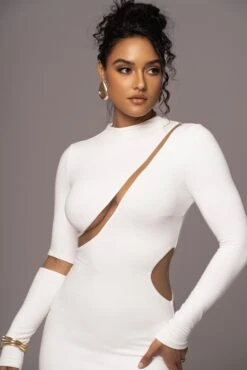 Ivory Show Stopper High Neck Dress 18 Ivory Show Stopper High Neck Dress -Jluxlabel Dress Shop PRODUCT JUL262023 AUGDROP12 96