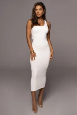 Ivory Zuzanna Cutout Dress -Jluxlabel Dress Shop PRODUCT JUL282022 BASIX 2