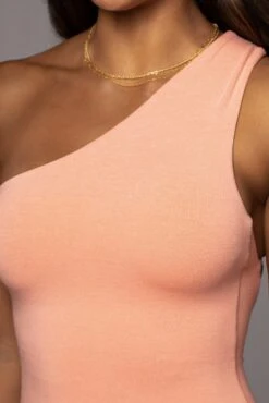 Peach Meara One Shoulder Dress 15 Peach Meara One Shoulder Dress -Jluxlabel Dress Shop PRODUCT JUL282022 BASIX 231