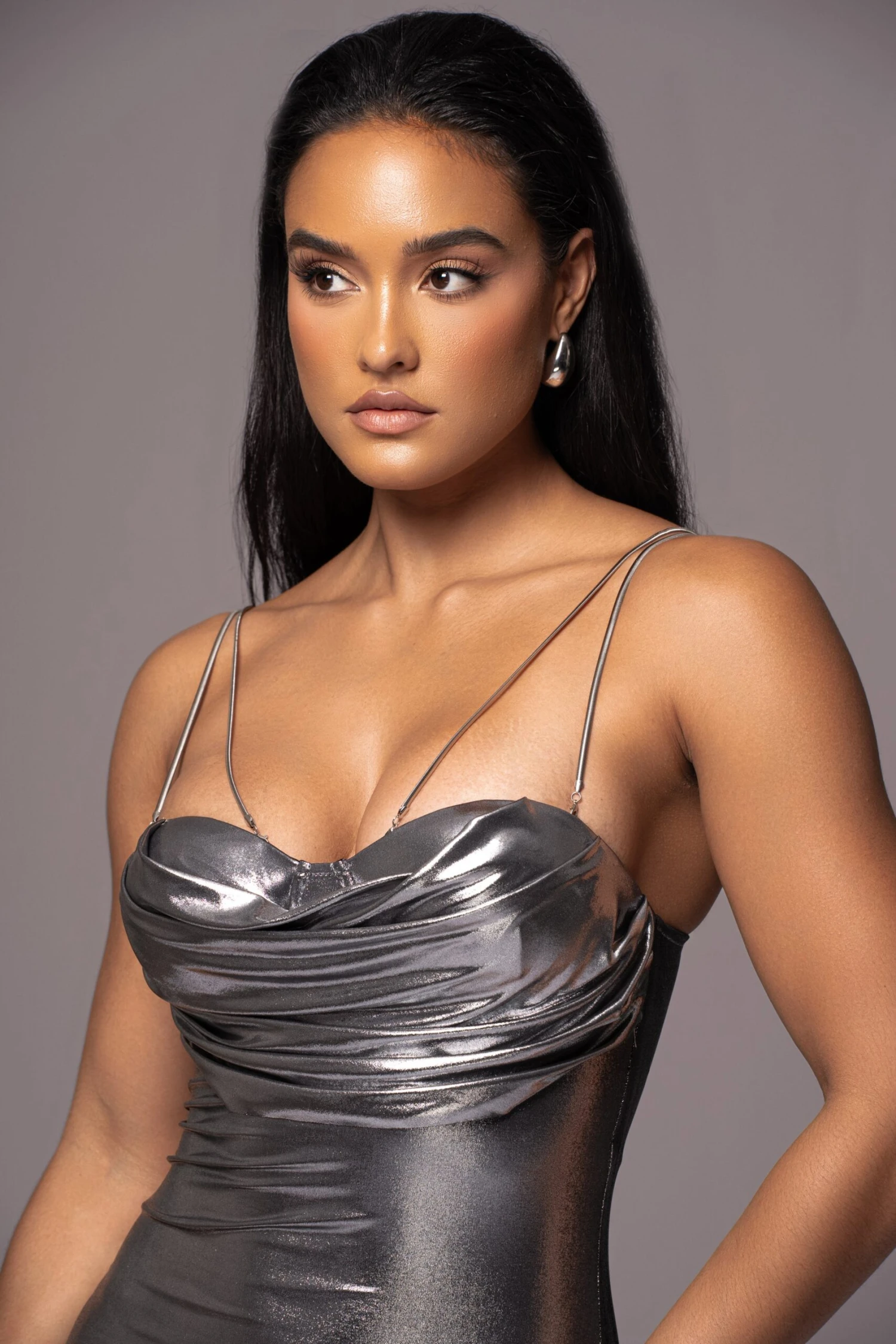 Silver Visions Of You Midi Dress 4 Silver Visions Of You Midi Dress - Image 2