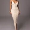 Natural Santos Ribbed Maxi Dress -Jluxlabel Dress Shop PRODUCT JUL52023 42