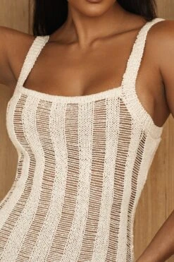 Buttercream Fine Knit Midi Dress -Jluxlabel Dress Shop PRODUCT JUL52023 CROCHET2 10