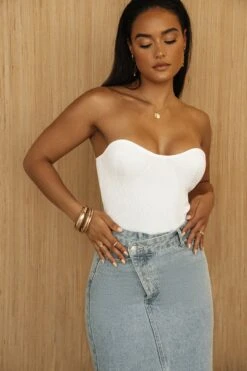 White Good Life Tube Top