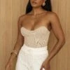 Beige Good Life Tube Top -Jluxlabel Dress Shop PRODUCT JUL52023 CROCHET2 215