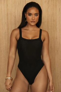 Black At Ease Tank Bodysuit 17 Black At Ease Tank Bodysuit -Jluxlabel Dress Shop PRODUCT JUL52023 CROCHET2 23