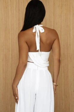 White TAKE A SEAT HALTER TOP -Jluxlabel Dress Shop PRODUCT JUL52023 CROCHET2 247