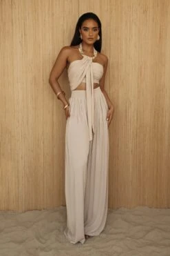 Natural TAKE A SEAT HALTER TOP -Jluxlabel Dress Shop PRODUCT JUL52023 CROCHET2 258