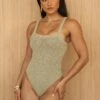 Moss At Ease Tank Bodysuit -Jluxlabel Dress Shop PRODUCT JUL52023 CROCHET2 3421