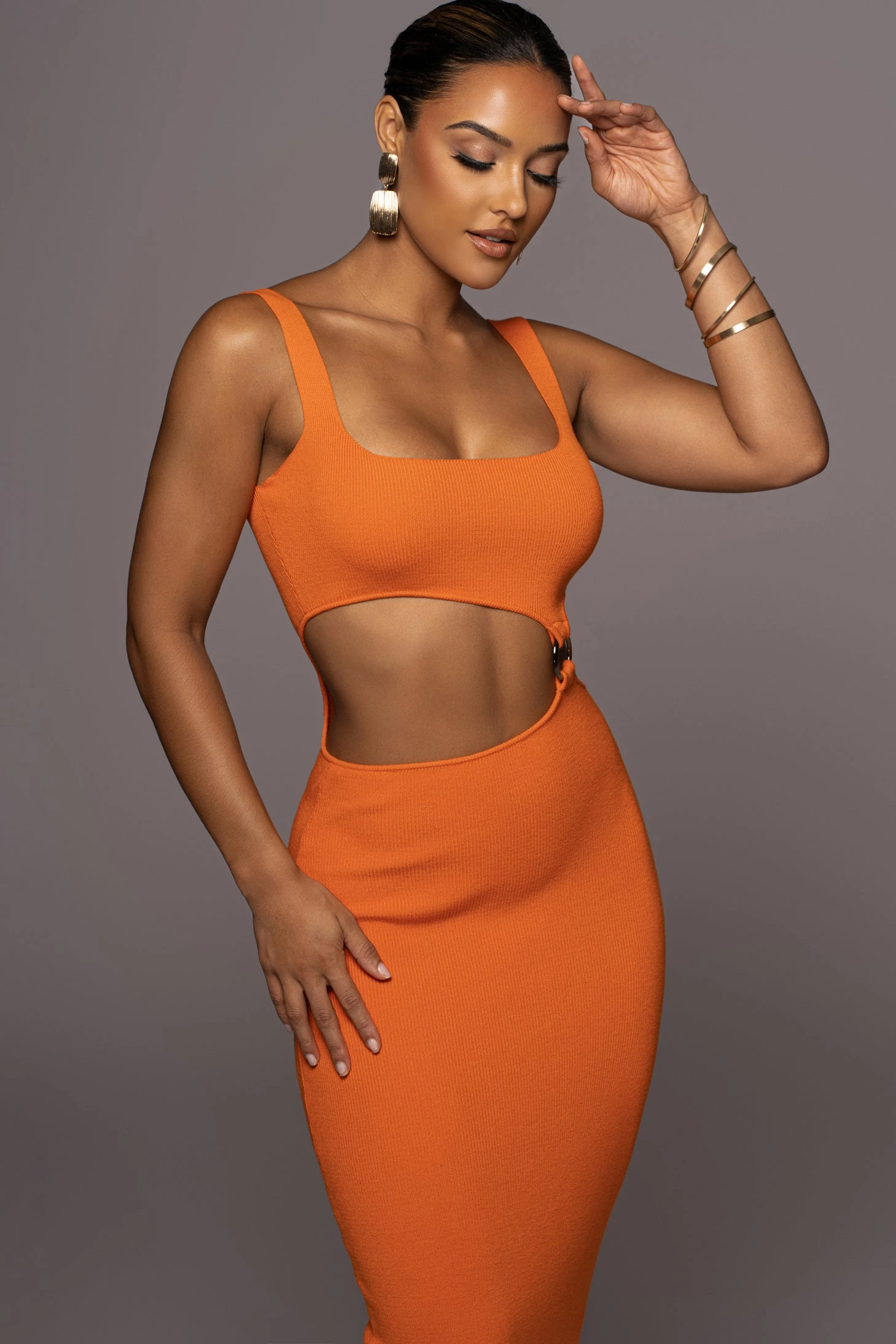 Orange Time After Time Dress 4 Orange Time After Time Dress - Image 2