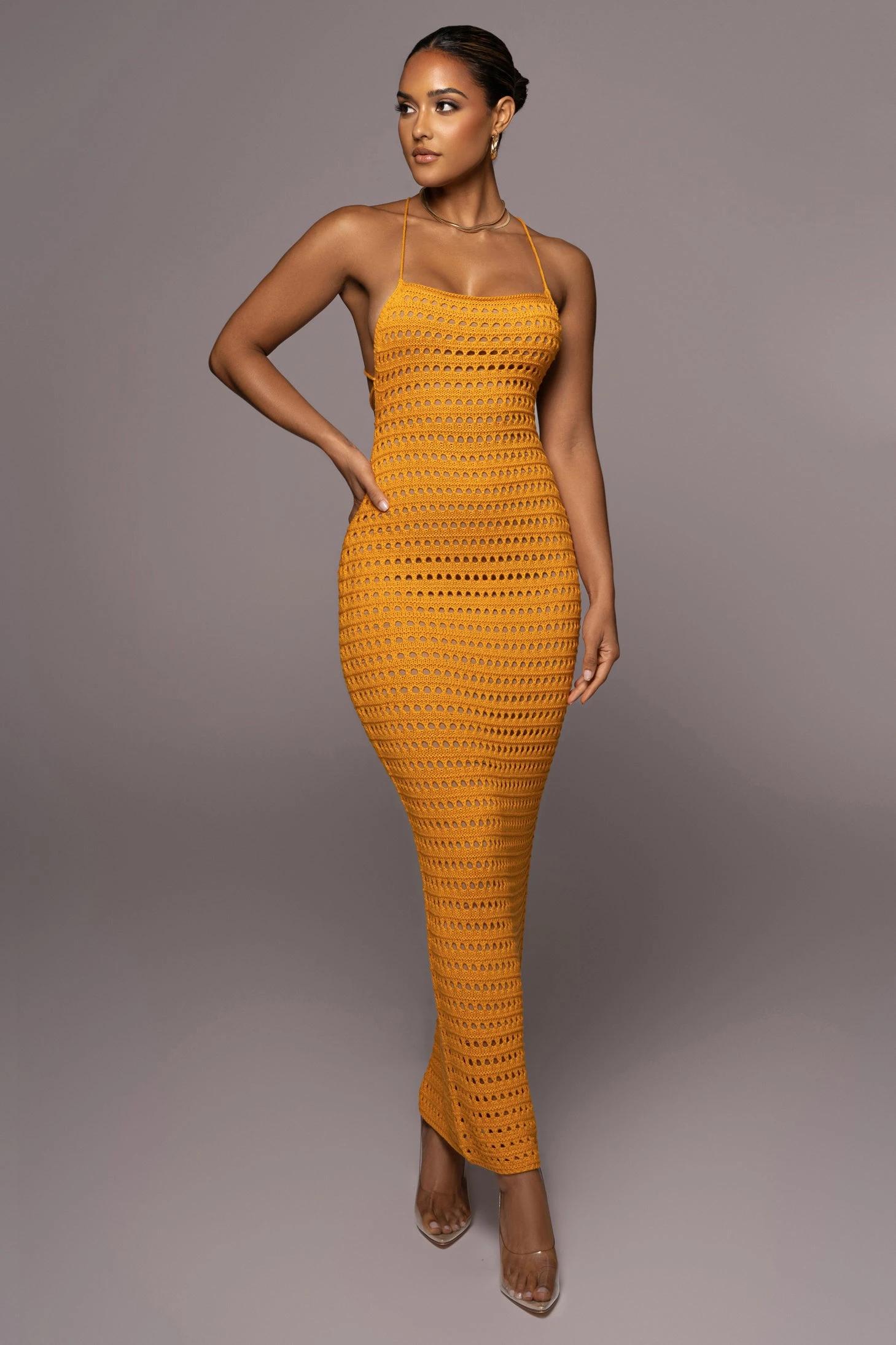 Apricot Palmas Crochet Maxi Dress 8 Apricot Palmas Crochet Maxi Dress - Image 6