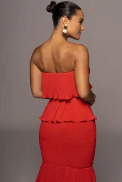 Red Casa Blanca Ruffle Dress -Jluxlabel Dress Shop PRODUCT JUN22022 SUMMER3 120