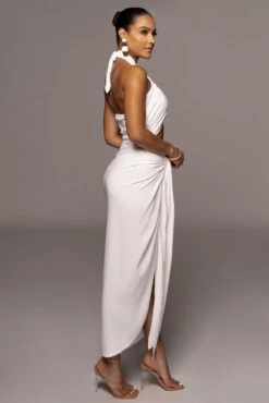 White Sahara Dress -Jluxlabel Dress Shop PRODUCT JUN22022 SUMMER3 133