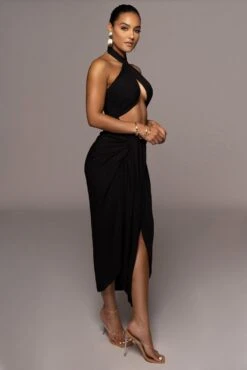 Noir Sahara Dress -Jluxlabel Dress Shop PRODUCT JUN22022 SUMMER3 160