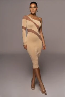 Tan Eyes For You Midi Dress -Jluxlabel Dress Shop PRODUCT JUN22022 SUMMER3 176