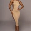 Tan The Hills Contrast Dress