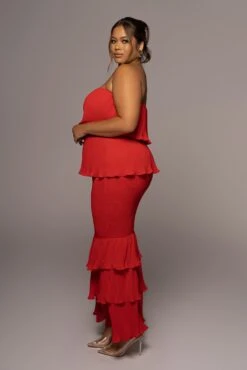 Red Casa Blanca Ruffle Dress -Jluxlabel Dress Shop PRODUCT JUN82022 EXTENDED 60