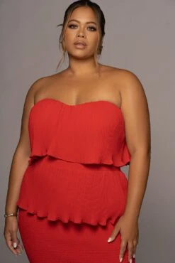 Red Casa Blanca Ruffle Dress -Jluxlabel Dress Shop PRODUCT JUN82022 EXTENDED 62