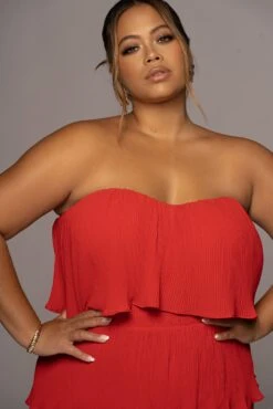 Red Casa Blanca Ruffle Dress -Jluxlabel Dress Shop PRODUCT JUN82022 EXTENDED 63