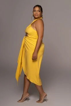 Yellow Sahara Dress -Jluxlabel Dress Shop PRODUCT JUN82022 EXTENDED 88