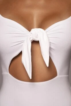 Ivory Unica Front Tie Dress -Jluxlabel Dress Shop PRODUCT JUNE14 SUMMER2 35