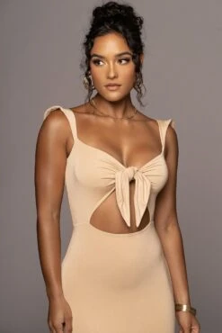 Tan Unica Front Tie Dress 13 Tan Unica Front Tie Dress -Jluxlabel Dress Shop PRODUCT JUNE14 SUMMER2 56