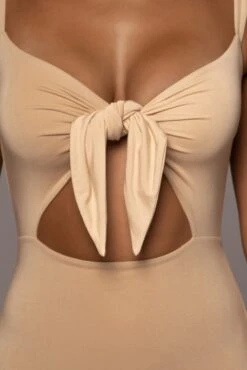 Tan Unica Front Tie Dress 14 Tan Unica Front Tie Dress -Jluxlabel Dress Shop PRODUCT JUNE14 SUMMER2 57