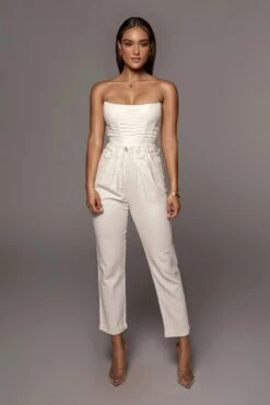 White Fenix Reversible Linen Corset -Jluxlabel Dress Shop PRODUCT JUNE232021 JLUX 43