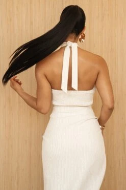 Cream Linen Sahara Dress -Jluxlabel Dress Shop PRODUCT JUNE272023 CROCHET 120