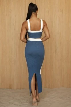 Navy Heartbreaker Two-Piece Skirt Set -Jluxlabel Dress Shop PRODUCT JUNE272023 CROCHET 153