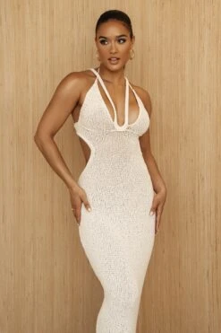 Buttercream Serenity Cutout Midi Dress 24 Buttercream Serenity Cutout Midi Dress -Jluxlabel Dress Shop PRODUCT JUNE272023 CROCHET 270