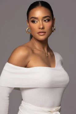 Ivory Eve Off The Shoulder Top -Jluxlabel Dress Shop PRODUCT JUNE72023 CROCHET 12