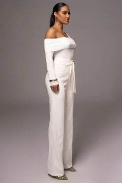 Ivory Safiya Wide Leg Pants -Jluxlabel Dress Shop PRODUCT JUNE72023 CROCHET 3