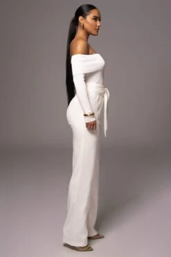 Ivory Safiya Wide Leg Pants -Jluxlabel Dress Shop PRODUCT JUNE72023 CROCHET 4