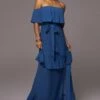 Blue Marsela Off-Shoulder Linen Maxi Dress 2 Blue Marsela Off-Shoulder Linen Maxi Dress -Jluxlabel Dress Shop PRODUCT JUNE72023 JUNEDROP1 22