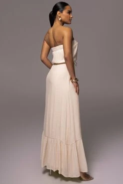Beige Del Sol Linen Maxi Dress -Jluxlabel Dress Shop PRODUCT JUNE72023 JUNEDROP1 4