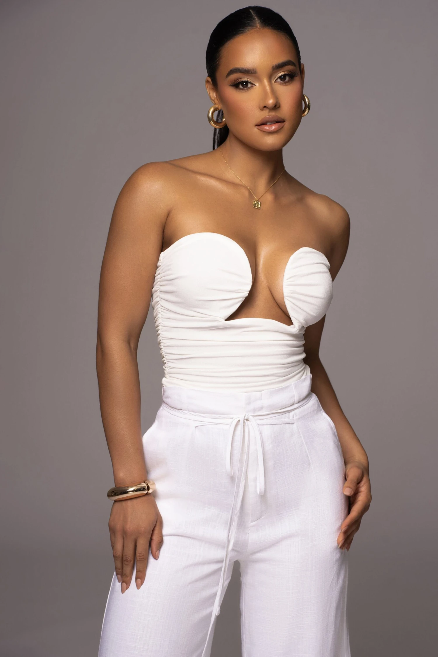 White Norma Cutout Corset 3 White Norma Cutout Corset