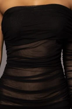 Black Denise Ruched Dress -Jluxlabel Dress Shop PRODUCT JUNE72023 JUNEDROP1 66