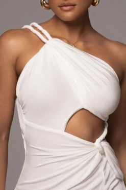 White Scarlet One Shoulder Maxi Dress -Jluxlabel Dress Shop PRODUCT JUNE72023 NEWARRIVALS 74