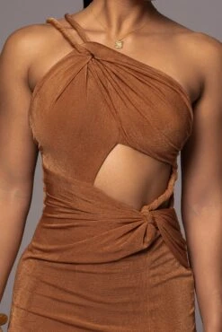 Brown Scarlet One Shoulder Maxi Dress -Jluxlabel Dress Shop PRODUCT JUNE72023 NEWARRIVALS 80