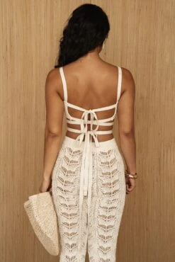 Buttercream She's All That Knit Crop Top -Jluxlabel Dress Shop PRODUCT JUNE82023 CROCHET 158