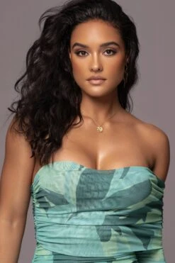 Green Capri Ruched Dress -Jluxlabel Dress Shop PRODUCT JUNE82023 NEWARRIVALS 15