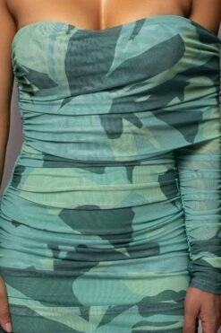 Green Capri Ruched Dress -Jluxlabel Dress Shop PRODUCT JUNE82023 NEWARRIVALS 16