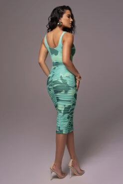 Green Costa Rica Floral Midi Skirt -Jluxlabel Dress Shop PRODUCT JUNE82023 NEWARRIVALS 20