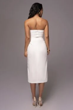 White Riviera Linen Skirt -Jluxlabel Dress Shop PRODUCT JUNE82023 NEWARRIVALS 83