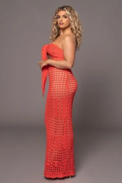 Coral Caribbean Skies Skirt Set -Jluxlabel Dress Shop PRODUCT MAR132023 ASAP 5