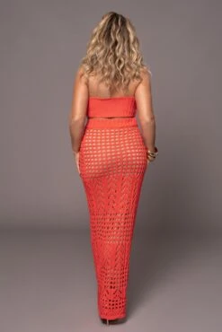 Coral Caribbean Skies Skirt Set -Jluxlabel Dress Shop PRODUCT MAR132023 ASAP 6