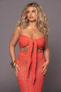 Coral Caribbean Skies Skirt Set -Jluxlabel Dress Shop PRODUCT MAR132023 ASAP 7