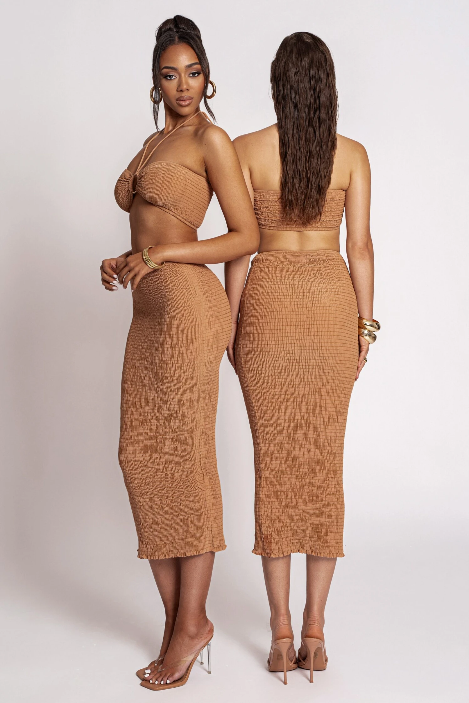 Camel Lana Smocked Skirt Set 17 Camel Lana Smocked Skirt Set - Image 15